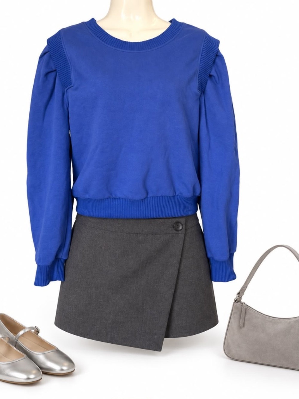 MOTHER Anthropologie Push and Shove Sweatshirt Full Throttle